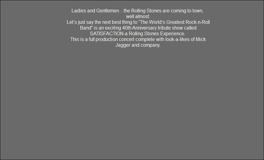 satisfaction band schedule